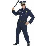 Blaue Gestreifte Widmann Polizei-Kostüme für Herren Größe S 