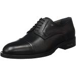 Schwarze Business Pollini Derby Schuhe aus Kalbsleder rutschfest für Herren Größe 39,5 