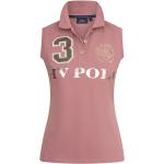 Mauvefarbene Bestickte Happy Valley Polo Damenpoloshirts & Damenpolohemden Metallic aus Baumwolle Größe XXL 