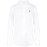 Reduzierte Weiße Bestickte Langärmelige Ralph Lauren Polo Ralph Lauren Damenlangarmhemden aus Baumwolle Größe S 
