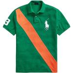 Grüne Bestickte Kurzärmelige Ralph Lauren Polo Ralph Lauren Herrenpoloshirts & Herrenpolohemden aus Mesh Größe XL 