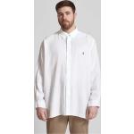 Weiße Langärmelige Ralph Lauren Big & Tall Kentkragen Hemden mit Kent-Kragen aus Leinen für Herren Größe 5 XL Große Größen 