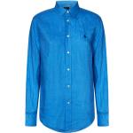 Reduzierte Blaue Bestickte Casual Ralph Lauren Polo Ralph Lauren Polo Blue Festliche Blusen mit Pferdemotiv aus Spitze für Damen Größe S 