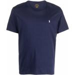 Polo Ralph Lauren, Blaues Baumwoll-T-Shirt mit Polo Pony Stickerei Blue, Herren, Größe: M