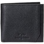 Schwarze Unifarbene Ralph Lauren Polo Ralph Lauren Nachhaltige Brieftaschen aus Rindsleder für Herren 