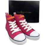Rosa Ralph Lauren Polo Ralph Lauren High Top Sneaker & Sneaker Boots aus Canvas für Kinder Größe 32 