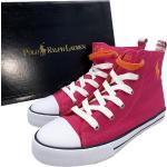 Rosa Ralph Lauren Polo Ralph Lauren High Top Sneaker & Sneaker Boots aus Canvas für Kinder Größe 33 