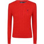 Rote Langärmelige Ralph Lauren Polo Ralph Lauren Langarm-Poloshirts aus Baumwolle für Damen Größe XS 
