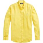 Gelbe Casual Ralph Lauren Polo Ralph Lauren Herrenpoloshirts & Herrenpolohemden aus Leinen Größe XL 
