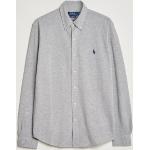 Graue Ralph Lauren Polo Ralph Lauren Button Down Kragen Herrenpoloshirts & Herrenpolohemden mit Knopf aus Mesh Größe XS 