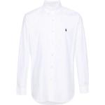 Weiße Bestickte Langärmelige Ralph Lauren Polo Ralph Lauren Button Down Kragen Langarm-Poloshirts für Herren Größe S 