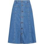 Blaue Ralph Lauren Polo Ralph Lauren Polo Blue Midi Jeansröcke aus Baumwolle für Damen Größe L 