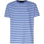 Hellblaue Gestreifte Ralph Lauren Polo Ralph Lauren Polo Blue T-Shirts aus Baumwolle für Herren Größe XL 