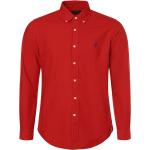 Rote Unifarbene Ralph Lauren Polo Ralph Lauren Button Down Kragen Hemden mit Button-Down-Kragen für Herren Größe XL 