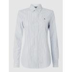 Hellblaue Melierte Ralph Lauren Polo Ralph Lauren Hemdblusen aus Baumwolle für Damen Größe XS 