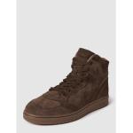 Dunkelbraune Ralph Lauren Polo Ralph Lauren High Top Sneaker & Sneaker Boots mit Schnürsenkel aus Leder für Herren Größe 42 