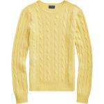 Gelbe Ralph Lauren Polo Ralph Lauren Kaschmir-Pullover aus Wolle enganliegend für Damen Größe M 
