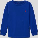 Reduzierte Royalblaue Unifarbene Langärmelige Ralph Lauren Polo Ralph Lauren Longsleeves für Kinder & Kinderlangarmshirts aus Baumwolle für Jungen Größe 92 für den für den Herbst 