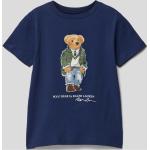 Marineblaue Ralph Lauren Polo Ralph Lauren Kinder T-Shirts aus Baumwolle für Jungen Größe 104 