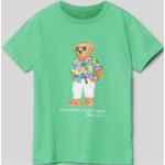 Hellgrüne Ralph Lauren Polo Ralph Lauren Kinder T-Shirts aus Baumwolle für Jungen Größe 92 