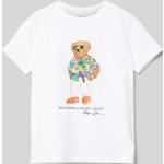 Weiße Ralph Lauren Polo Ralph Lauren Kinder T-Shirts aus Baumwolle für Jungen Größe 98 