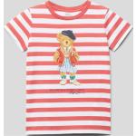 Weiße Gestreifte Ralph Lauren Polo Ralph Lauren Kinder T-Shirts aus Baumwolle für Mädchen Größe 110 