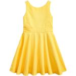 Reduzierte Gelbe Unifarbene Ärmellose Ralph Lauren Polo Ralph Lauren Kinderkleider mit Reißverschluss aus Baumwolle trocknergeeignet für Mädchen für den für den Winter 