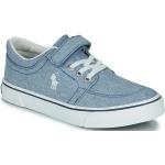 Reduzierte Blaue Ralph Lauren Polo Ralph Lauren Low Sneaker aus Textil für Kinder Größe 27 mit Absatzhöhe bis 3cm 