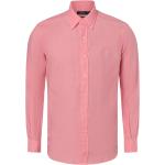 Pinke Unifarbene Ralph Lauren Polo Ralph Lauren Button Down Kragen Leinenhemden aus Leinen für Herren Größe XXL 