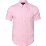 Reduzierte Rosa Unifarbene Ralph Lauren Polo Ralph Lauren Leinenhemden aus Leinen für Herren Größe XL 