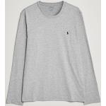Graue Bestickte Langärmelige Ralph Lauren Polo Ralph Lauren T-Shirts für Herren Größe XXL 