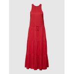 Reduzierte Rote Ralph Lauren Polo Ralph Lauren Maxi Stufenkleider aus Viskose für Damen Größe S 