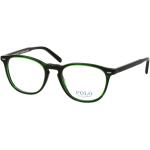 Dunkelgrüne Quadratische Kunststoffbrillen für Herren 