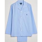 Blaue Gingham Ralph Lauren Polo Ralph Lauren Polo Blue Herrenschlafanzüge & Herrenpyjamas mit Knopf Größe XXL 