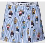 Blaue Gestreifte Ralph Lauren Polo Ralph Lauren Pyjamahosen kurz aus Baumwolle für Damen Größe S 
