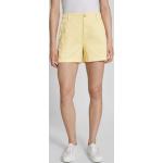Gelbe Unifarbene Ralph Lauren Polo Ralph Lauren Chino-Shorts mit Reißverschluss aus Baumwolle für Damen Größe M 