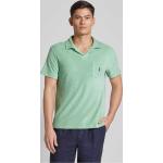 Türkise Unifarbene Ralph Lauren Polo Ralph Lauren V-Ausschnitt Shirts mit Tasche aus Baumwollmischung für Herren Größe M 
