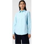 Blaue Unifarbene Ralph Lauren Polo Ralph Lauren Hemdblusen aus Baumwolle für Damen Größe M 