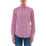 Pinke Gestreifte Ralph Lauren Polo Ralph Lauren Streifenhemden mit Pferdemotiv aus Baumwolle für Damen Größe 3 XL 