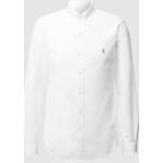 Weiße Ralph Lauren Polo Ralph Lauren Button Down Kragen Slim Fit Hemden aus Baumwolle für Herren Größe S für den für den Frühling 