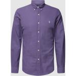 Reduzierte Violette Unifarbene Ralph Lauren Polo Ralph Lauren Button Down Kragen Slim Fit Hemden aus Baumwolle für Herren Größe XXL 