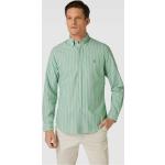 Grüne Gestreifte Langärmelige Ralph Lauren Polo Ralph Lauren Kentkragen Hemden mit Kent-Kragen aus Baumwolle für Herren Größe L 