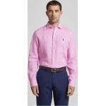 Reduzierte Pinke Ralph Lauren Polo Ralph Lauren Kentkragen Hemden mit Kent-Kragen aus Leinen für Herren 