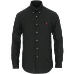 Schwarze Ralph Lauren Polo Ralph Lauren Button Down Kragen Herrenpoloshirts & Herrenpolohemden mit Knopf aus Popeline Größe XS 