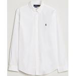 Weiße Bestickte Ralph Lauren Polo Ralph Lauren Button Down Kragen Herrenpoloshirts & Herrenpolohemden mit Knopf aus Popeline Größe XS 