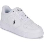 Reduzierte Weiße Ralph Lauren Polo Ralph Lauren Low Sneaker aus Leder für Damen Größe 37 mit Absatzhöhe bis 3cm 