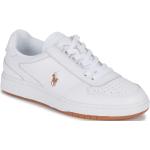 Weiße Ralph Lauren Polo Ralph Lauren Low Sneaker aus Leder für Herren Größe 38 