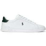 Weiße Ralph Lauren Polo Ralph Lauren Low Sneaker mit Schnürsenkel aus Leder für Herren Größe 46 