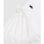 Weiße Ralph Lauren Polo Ralph Lauren Damensneakersocken & Damenfüßlinge aus Polyester Einheitsgröße 6-teilig 