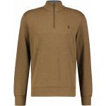 Braune Ralph Lauren Polo Ralph Lauren Stehkragen Herrensweatshirts mit Reißverschluss aus Baumwollmischung Größe XXL 